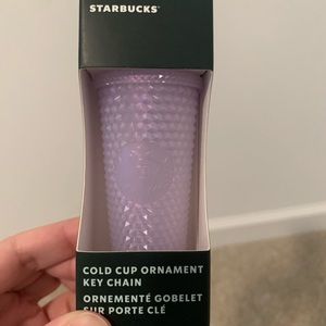 Starbucks ornament keychain icy white